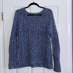 GAP Blue Marled Scoop neck sweater